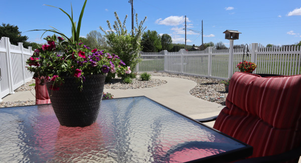 Outdoor courtyard